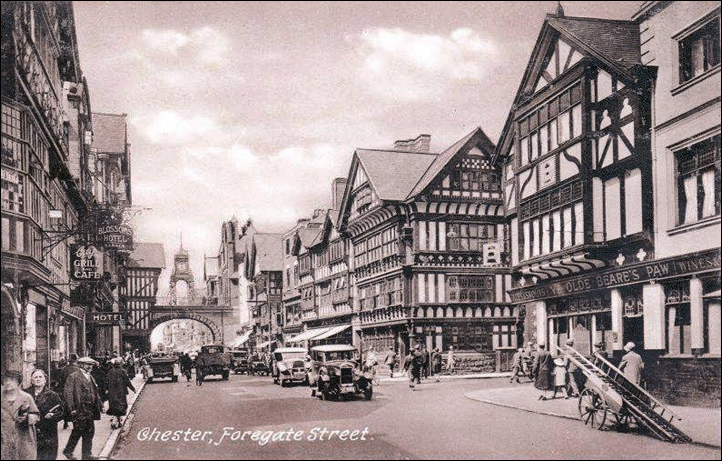 foregate street and bears paw postcard